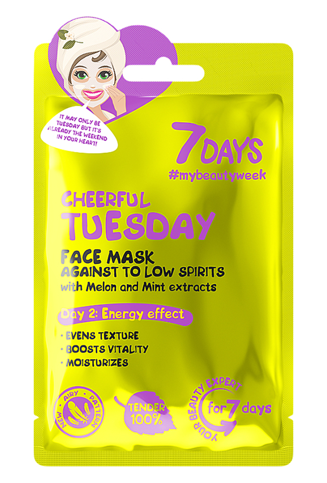7 DAYS МАСКА ЗА ЛИЦЕ CHEERFUL TUESDAY