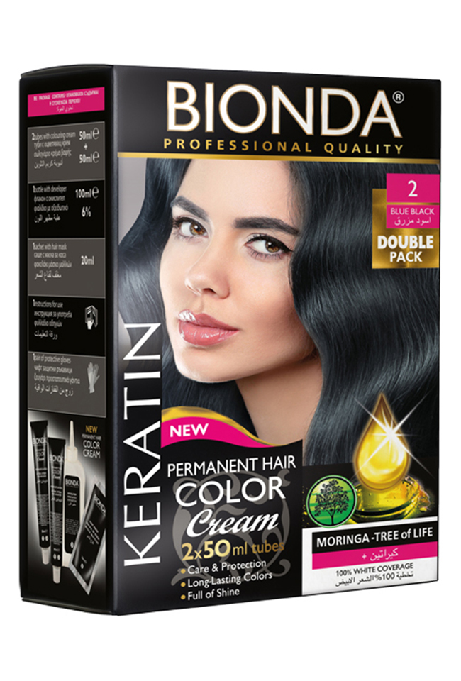 BIONDA БОЯ ЗА КОСА PROFESSIONAL DOUBLE 2 СИНЬОЧЕРЕН