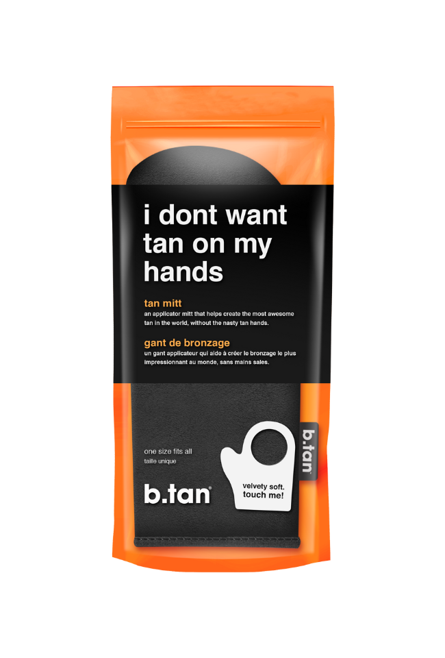 I don't want tan on my hands - tan mitt - Image 1