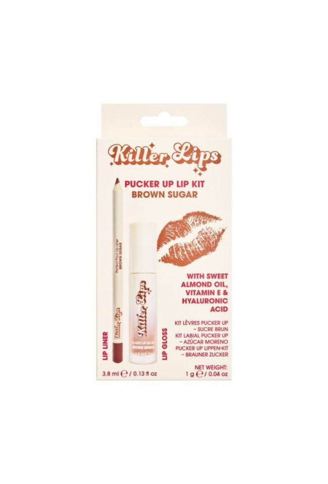 KILLER LIPS СЕТ МОЛИВ И ГЛАНЦ ЗА УСТНИ BROWN SUGAR - Image 1