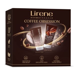 LIRENE COFFEE OBSESSION /КРЕМ ЛИЦЕ И ТЯЛО COCONUT SHINE+ПИЛИНГ ЗА ТЯЛО С КАФЕ
