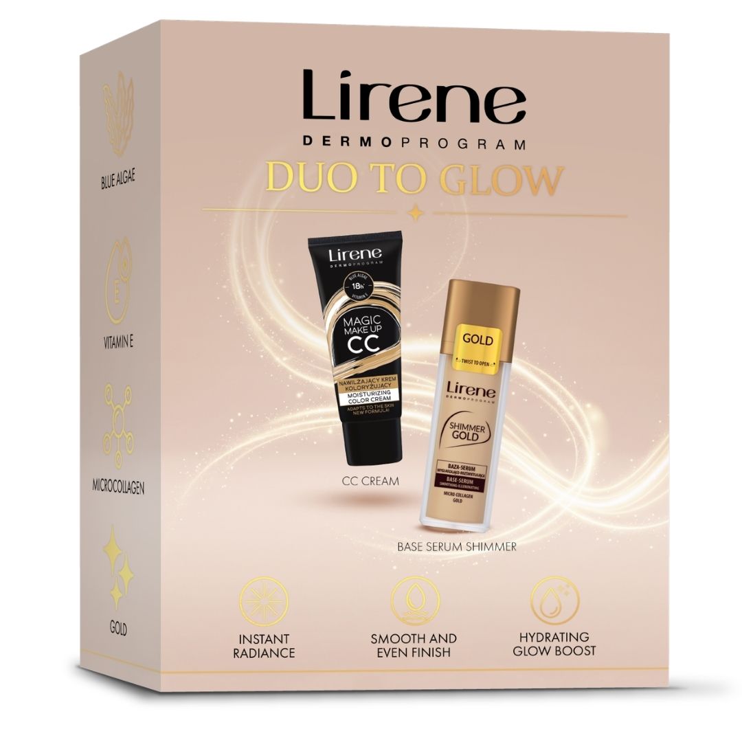 LIRENE PERFECT SKIN DUO GLOW /MAGIC СС КРЕМ+GOLD БАЗА И СЕРУМ ЗА ЛИЦЕ/ КТ - Image 1