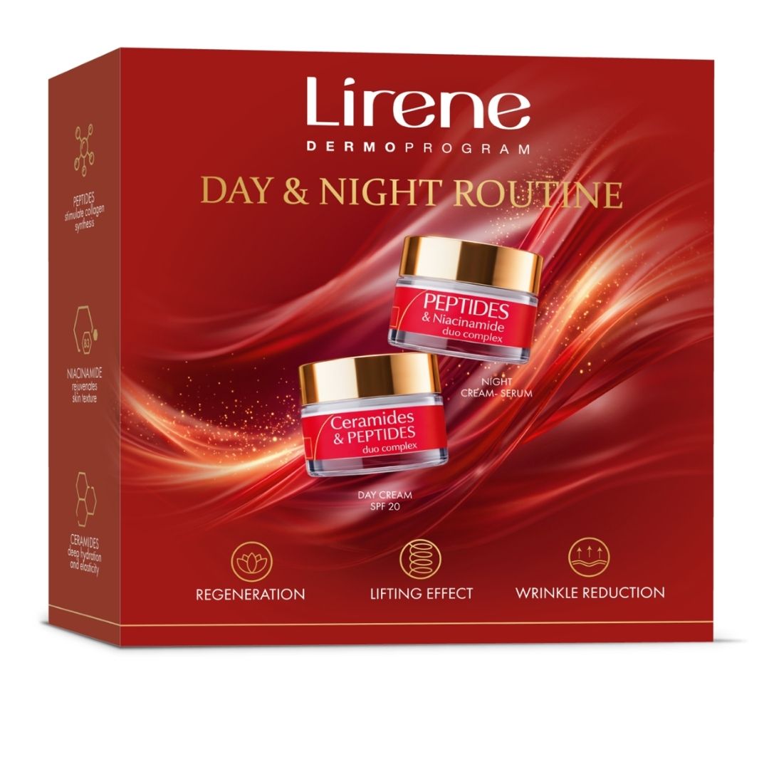 DAY & NIGHT ROUTINE ANTI AGE* /PEPTIDES & NIACYNAMIDE CREAM DAY 60+ CERAMIDES & PEPTIDES CREAM-SERUM NIGHT 60+/ - Image 1