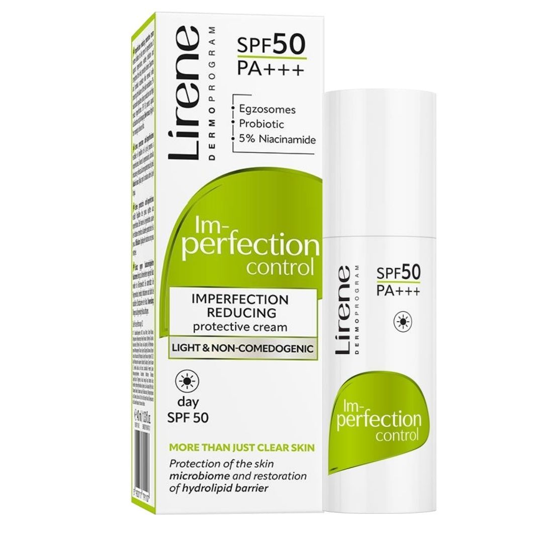 Description Lirene Im-perfection Control Day Cream SPF 50 - Image 1